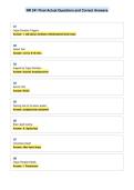 NR 341 Final Actual Questions and Correct Answers