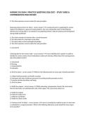 NURSING 301 EXAM 1 PRACTICE QUESTIONS 2026&sol;2027 &ndash; STUDY GUIDE & COMPREHENSIVE EXAM REVIEW