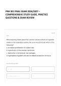 PNH 301 FINAL EXAM 2026&sol;2027 &ndash; COMPREHENSIVE STUDY GUIDE&comma; PRACTICE QUESTIONS & EXAM REVIEW