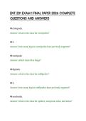 ENT 201 EXAM 1 FINAL PAPER 2026 COMPLETE&NewLine;QUESTIONS AND ANSWERS&NewLine;