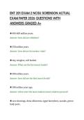 ENT 201 EXAM 2 NCSU SORENSON ACTUAL&NewLine;EXAM PAPER 2026 QUESTIONS WITH&NewLine;ANSWERS GRADED A&plus;&NewLine;