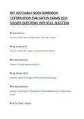 ENT 201 EXAM 2 NCSU SORENSON&NewLine;CERTIFICATION EVALUATION EXAMS 2026&NewLine;SOLVED QUESTIONS WITH FULL SOLUTION