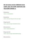 ENT 201 EXAM 2 NCSU SORENSON EXAM&NewLine;SCRIPT 2026 TEST PAPER QUESTIONS AND&NewLine;SOLUTIONS GRADED A&plus;