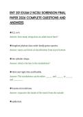 ENT 201 EXAM 2 NCSU SORENSON FINAL&NewLine;PAPER 2026 COMPLETE QUESTIONS AND&NewLine;ANSWERS&NewLine;
