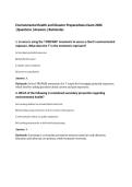 Environmental Health and Disaster Preparedness Exam 2026&NewLine;&vert;Questions &vert;Answers &vert;Rationales&NewLine;
