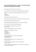 NUR 301 PATHOPHYSIOLOGY EXAM 1 2026&sol;2027 &ndash; STUDY GUIDE&comma; PRACTICE QUESTIONS & COMPREHENSIVE EXAM REVIEW