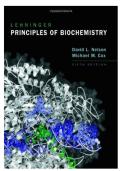 Test bank for lehninger principles of biochemistry 5th edition david l nelson 