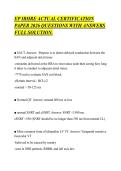 EP IBHRE ACTUAL CERTIFICATION&NewLine;PAPER 2026 QUESTIONS WITH ANSWERS&NewLine;FULL SOLUTION&period;