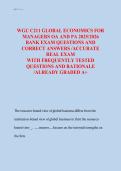 WGU C211 Global Economics for Managers OA & PA 2025&sol;2026 &vert; Practice Questions & Answers