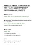 EP IBHRE EXAM PREP 2026 INVASIVE AND&NewLine;NON INVASIVE ELECTROPHYSIOLOGY&NewLine;PROCEDURES CORE CONCEPTS