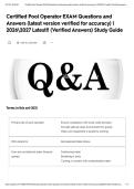 Certified Pool Operator EXAM Questions and Answers &lpar;latest version verified for accuracy&rpar; &vert; 20262027 Latest&excl;&excl; &lpar;Verified Answers&rpar; Study Guide&NewLine;&NewLine;&NewLine;