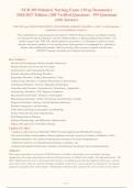 NUR 203 Exam 2 2026-199 QUESTIONS AND ANSWERS ALREADY GRADED A&plus;&period; 100&percnt; Verified Solutions &vert;&NewLine;Updated Per Latest Guidelines &vert; Graded A&plus;