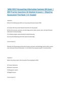 WGU D217 Accounting Information Systems OA Exam &vert; 200 Practice Questions & Detailed Answers &vert; Objective Assessment Test Bank &vert; A&plus; Graded