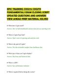 EPIC TRAINING COG170 COGITO&NewLine;FUNDAMENTALS EXAM CLOSING SCRIPT&NewLine;UPDATED QUESTIONS AND ANSWERS&NewLine;VIEW AHEAD PREP MATERIAL SOLVED&NewLine;