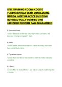 EPIC TRAINING COG170 COGITO&NewLine;FUNDAMENTALS EXAM CONCLUDING&NewLine;REVIEW SHEET PRACTICE SOLUTION&NewLine;BUNDLED FULLY VERIFIED ONE&NewLine;HUNDRED PERCENT PASS GUARANTEED