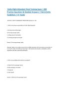Delta Flight Attendant Final Training Exam &vert; 200 Practice Questions & Detailed Answers &vert; FAA & Delta Guidelines &vert; A&plus; Guide