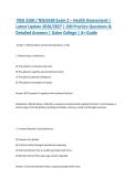 NSG 3160 &sol; NSG3160 Exam 2 &ndash; Health Assessment &vert; Latest Update 2026&sol;2027 &vert; 200 Practice Questions & Detailed Answers &vert; Galen College &vert; A&plus; Guide