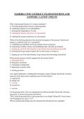 FLORIDA CIVIC LITERACY EXAM QUESTIONS AND ANSWERS &vert; LATEST UPDATE-Guaranteed Pass