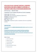 FITZ Exit Exam &vert; 2026&sol;2027 Edition &vert; Verified Questions and 100&percnt; Correct Answers &vert; A&plus; Graded Nurse Practitioner Board Review
