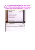 ATI PN Comprehensive Predictor 2026 Master &NewLine;Review With screenshots&comma; Questions&comma; and correct&comma; &NewLine;verified answers&period; Guaranteed pass &sol;Graded A&plus;