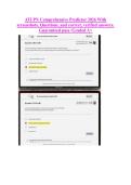 ATI PN Comprehensive Predictor 2026 With &NewLine;screenshots&comma; Questions&comma; and correct&comma; verified answers&period; &NewLine;Guaranteed pass &sol;Graded A&plus; &NewLine;&NewLine;&NewLine;&NewLine;