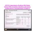 ATI PN Comprehensive Predictor 2026 Master &NewLine;Review With screenshots&comma; Questions&comma; and correct&comma; &NewLine;verified answers&period; Guaranteed pass &sol;Graded A&plus; &NewLine;&NewLine;&NewLine;&NewLine;
