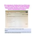 RN Comprehensive Predictor Exit Exam 2026 Exams &NewLine;1&comma; 2&comma; 3 and 4 Versions with NGN &lpar;Actual and Retake&rpar; &NewLine;With screenshots&comma; Questions&comma; and correct&comma; verified &NewLine;answers&period; Guaranteed pass &sol;Graded A&plus;