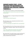 ESCROW SAMPLE TEST &ndash; UTAH&NewLine;PRACTICE TEST QUESTIONS AND&NewLine;ANSWERS 2026 UPDATED VERSION&NewLine;VERIFIED A&plus;&NewLine;