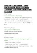 ESCROW SAMPLE TEST &ndash; UTAH&NewLine;STUDY GUIDE WITH ACCURATE&NewLine;ANSWERS 2026 COMPLETE REVIEW&NewLine;PACKAGE