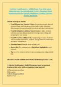 Certified Fraud Examiner &lpar;CFE&reg;&rpar; Exam Prep 2026 Latest &NewLine;Comprehensive Study Guide with Practice Questions Fraud &NewLine;Examination Review&comma; Detailed Rationales&comma; Verified Answers&comma; &NewLine;Success Workbook 