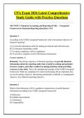 CPA Exam 2026 Latest Comprehensive &NewLine;Study Guide with Practice Questions 