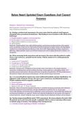 Bates Heent Updated Exam Questions And Correct&NewLine;Answers&NewLine;