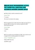 BBK99E1 BASIC BOOKKEEPING ACTUAL&NewLine;TEST PAPER FULL QUESTIONS AND&NewLine;ACCURATE ANSWERS GRADED APLUS&NewLine;