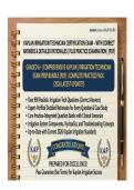 KAPLAN IRRIGATION TECHNICIAN CERTIFICATION EXAM&NewLine;&NewLine;Complete Practice Examination with Correct Answers & Detailed Rationales 2026 &sol;2027&NewLine;