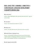 ESOL GACE TEST 2 SUBAREA 1 OBJECTIVE 4&NewLine;CORE ENGLISH LANGUAGE DEVELOPMENT&NewLine;CONCEPTS REVIEW 2026&NewLine;