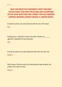 WGU C949 OBJECTIVE ASSESSMENT LATEST 2026&sol;2027 &NewLine;ACTUAL EXAM&vert; C949 DATA STRUCTURES AND ALGORITHMS &NewLine;ACTUAL EXAM QUESTIONS AND CORRECT DETAILED ANSWERS &NewLine;&lpar;VERIFIED ANSWERS&rpar; ALREADY GRADED A&plus; &lpar;BRAND NEW&excl;&excl;&rpar; 
