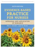 TESTBANK FOR Evidence-Based Practice for Nurses Appraisal and Application of Research Sixth Edition Schmidt