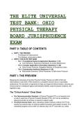 2026&sol;2027 The Elite Ohio Physical Therapy Jurisprudence Exam Test Bank &lpar;ORC&sol;OAC 4755&rpar; &vert; 20&plus; S-Tier QA & Rationales &plus; Free Cheat Sheet 