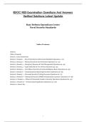 BDOC NSS Examination Questions And Answers&NewLine;Verified Solutions Latest Update