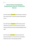 Amazon Driver Training Exam&NewLine;&vert;Comprehensive Q&A For Certification&NewLine;Success