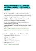 BEFO COMPREHENSIVE EXAMINATION&NewLine;TEST QUESTIONS AND SOLUTIONS FULLY&NewLine;VERIFIED