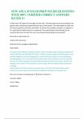 New APEA 3P Exam Neuro Questions 2025&sol;2026 &ndash; 100&percnt; Verified Correct Answers & Detailed Rationales &vert; Graded A&plus;