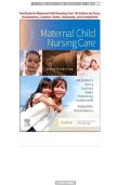 Test Bank for Maternal Child Nursing Care 7th Edition &vert; Perry&comma; Hockenberry&comma; Cashion&comma; Alden&comma; Olshansky & Lowdermilk&NewLine;