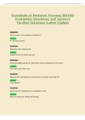 Essentials of Pediatric Nursing Chapter&NewLine;24 Exam Questions and Answers&NewLine;Verified Solutions Latest Update