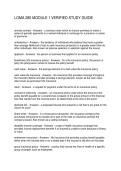LOMA 280 MODULE 1 VERIFIED STUDY GUIDE