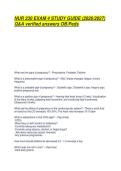 NUR 230 EXAM 4 STUDY GUIDE &lpar;2026&sol;2027&rpar; Q&A verified answers OB&sol;Peds