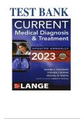 Test Bank for Current Medical Diagnosis & Treatment &lpar;CMDT&rpar; 2023&ndash;2024&comma; 62nd Edition by Maxine Papadakis &ndash; Complete Chapters 1&ndash;42 with Verified Questions & Answers for Internal Medicine & Clinical Practice Exams