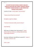 CNT WRITTEN EXAM VERSION 2 NEWEST 2026&sol;2027 &NewLine;COMPLETE QUESTIONS AND CORRECT ANSWERS &lpar;VERIFIED &NewLine;ANSWERS&rpar; &vert;ALREADY GRADED A&plus;&vert;&vert;BEST BRAND NEW &NewLine;VERSION&vert;&vert;SURE EXAMS&excl;&excl;&excl; 