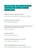 BIO 202 ACTUAL TEST PAPER ACCURATE&NewLine;QUESTIONS AND CORRECT ANSWERS&NewLine;GRADED APLUS
