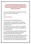 CNT WRITTEN EXAM VERSION 3 NEWEST 2026&sol;2027 &NewLine;COMPLETE QUESTIONS AND CORRECT ANSWERS &lpar;VERIFIED &NewLine;ANSWERS&rpar; &vert;ALREADY GRADED A&plus;&vert;&vert;BEST BRAND NEW &NewLine;VERSION&vert;&vert;QUICK PASS&excl;&excl;&excl;